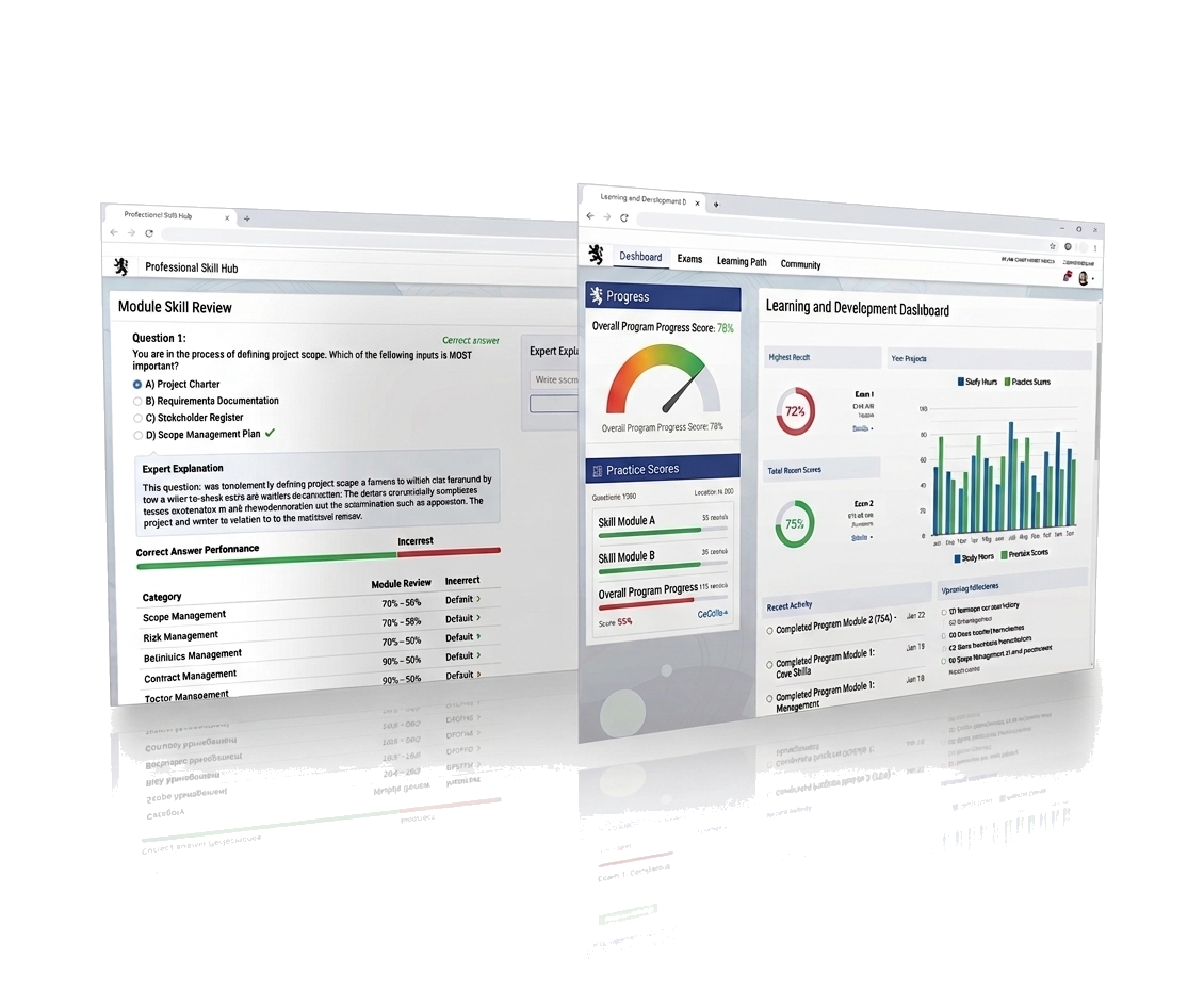 Welding Exam progress dashboard preview